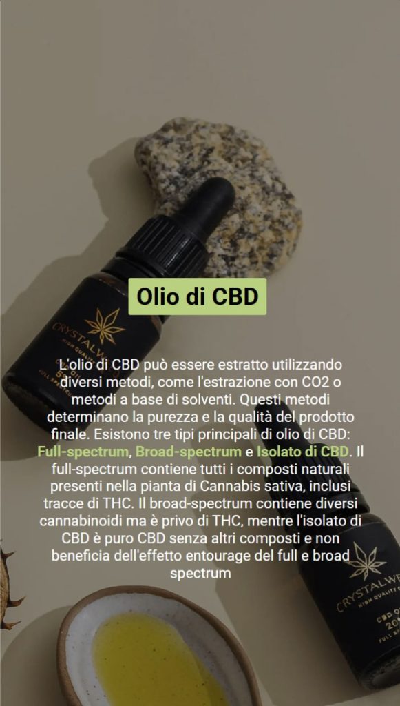 Caramelle al CBD o olio