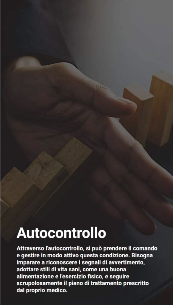 Rimedi naturali contro lepilessia 4 Mano che ferma la caduta in stile domino di tessere in legno. Il testo spiega che bisogna adottare uno stile di vita sano, tra cui alimentazione corretta e attività fisica, per gestire meglio l'epilessia.